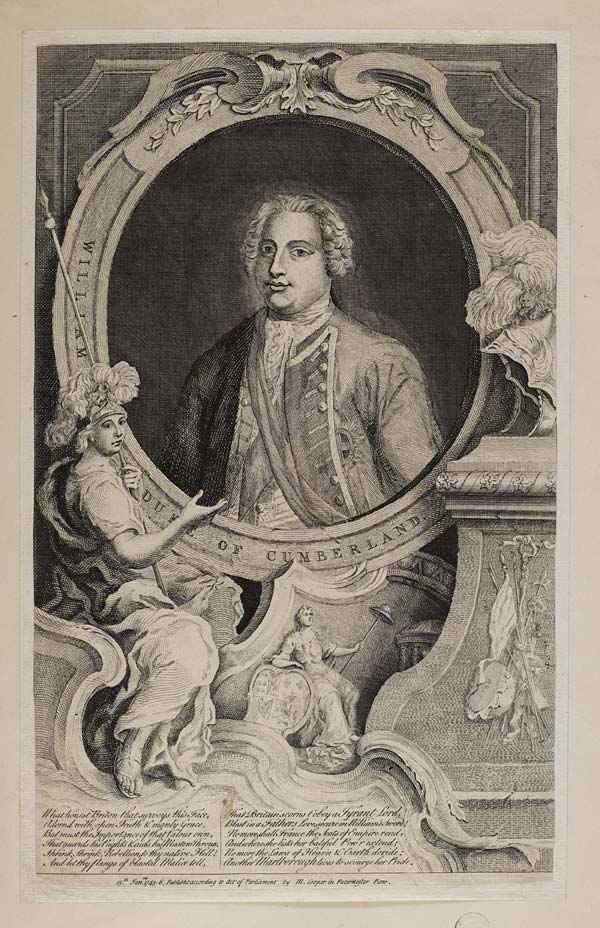(4) Blaikie.SNPG.1.12 - Duke of Cumberland

Portrait of William, Duke of Cumberland, same as 1.13, just not mounted on card