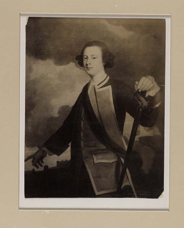 (231) Blaikie.SNPG.2.2 - Field-Marshall  General George Wade, 1673- 1748. Commander-in-chief in Scotland

Portrait of General Wade, with clouds in background, sword in hand