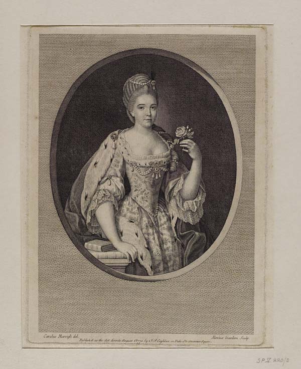 (48) Blaikie.SNPG.11.7 - Portrait of Louisa

"Publish'd as the Act directs August 1st. 1773. By J.P. Coghlan in Duke Str. Grosvenor Square. Prince 2s. 6d