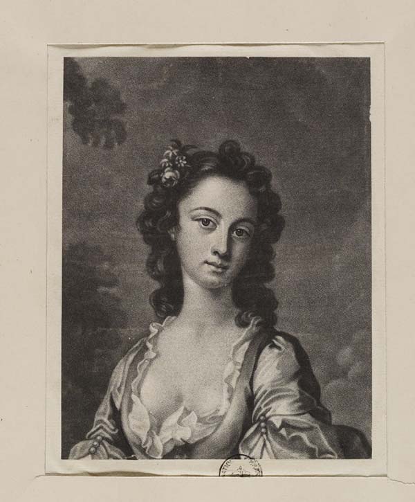 (131) Blaikie.SNPG.15.25 - Flora Macdonald (1722-1790)

Portrait of Flora Macdonald, from elbow up, sitting outside, dark hair