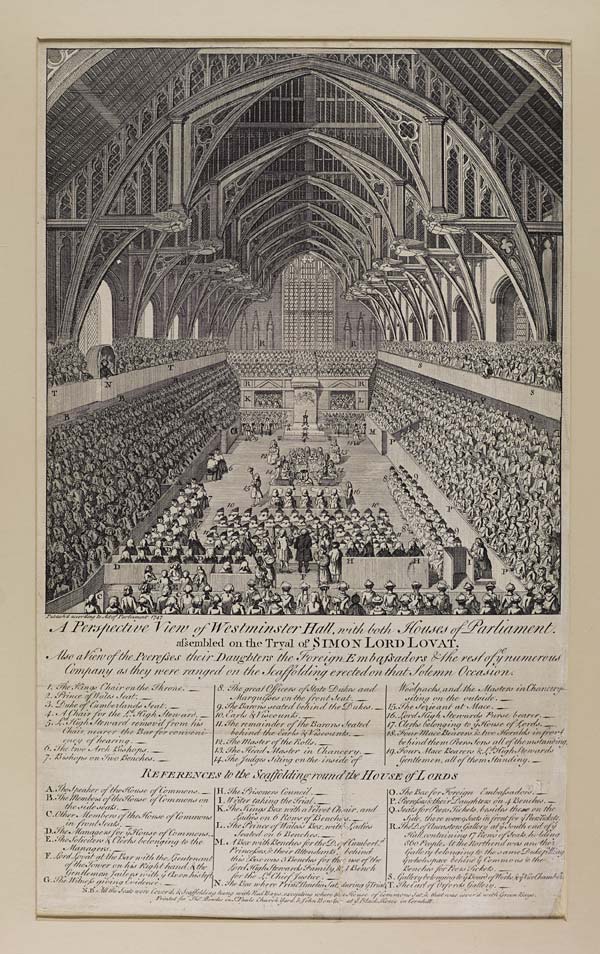 (177) Blaikie.SNPG.17.5 - Westminster Hall for the trial of Lord Lovat