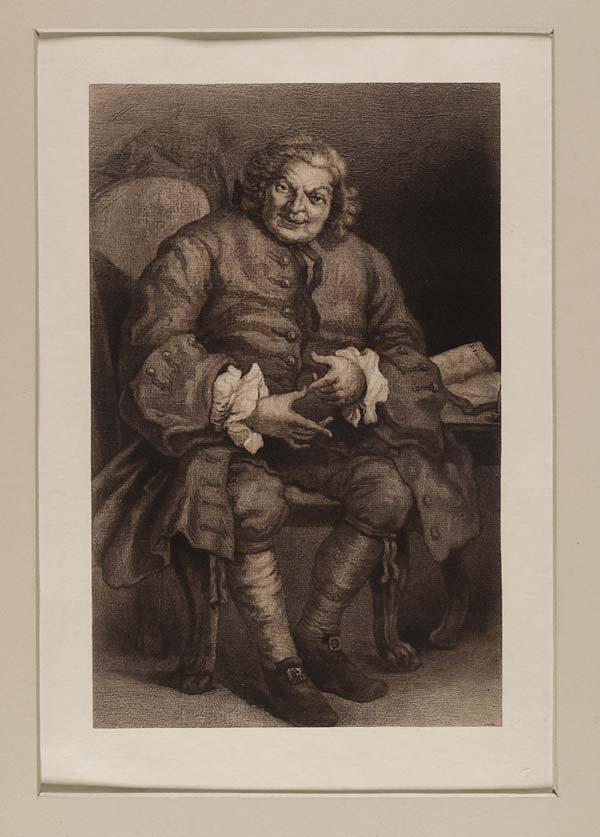 (184) Blaikie.SNPG.17.9 - Engraving of Simon Fraser, Lord Lovat (c. 1667-1747)

Portrait of Lord Lovat, sitting on chair, book open on table next to him