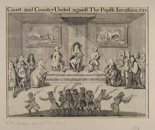 (213) Blaikie.SNPG.19.3 - Court and Country United against the Popish Invasion 1744