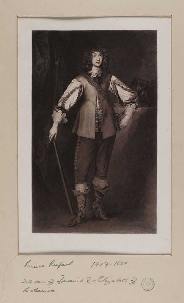 (304) Blaikie.SNPG.22.19 - Portrait of Prince Rupert (1619- 1682) Song of Elizabeth of Bohemia and Frederick V of Bohemia