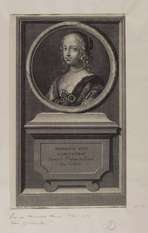(339) Blaikie.SNPG.23.5 - Henrietta Anne, Duchess of Orleans (1644-1670) Fifth Daughter of Charles I
