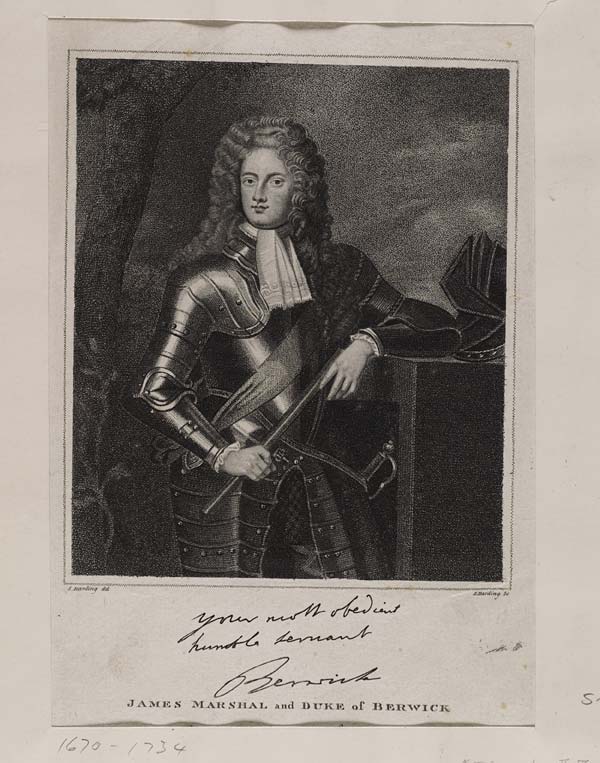 (326) Blaikie.SNPG.23.10 - James Fitzjames/Marshall, Duke of Berwick (1670-1734) Natural son of James II