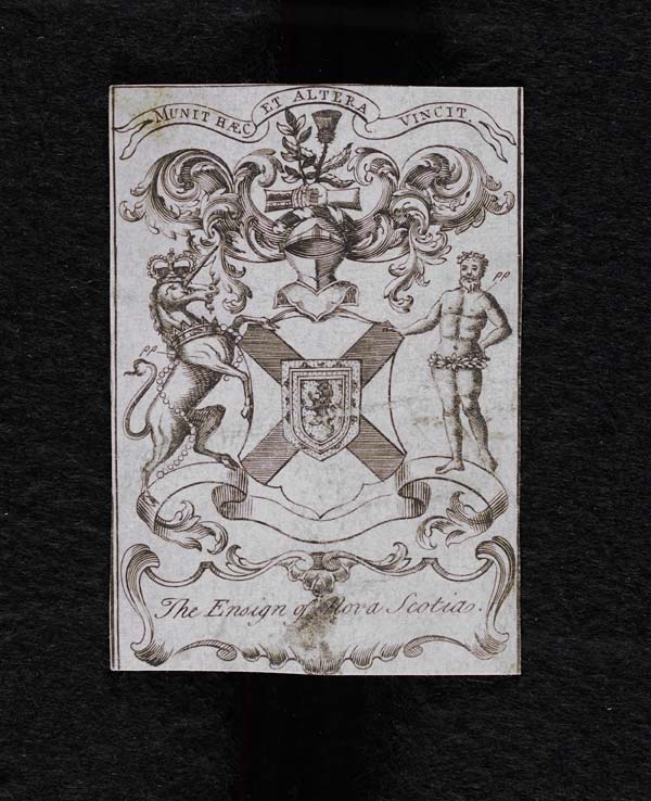 (500) Blaikie.SNPG.24.6 - Arms of 'The ensign of Nova Scotia' on one side, and of 'Nova Scotia baronets' on the other