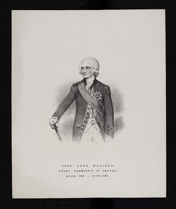 (482) Blaikie.SNPG.24.43 - John, Lord Macleod, Count Cromartie in Sweden (1727-1789)