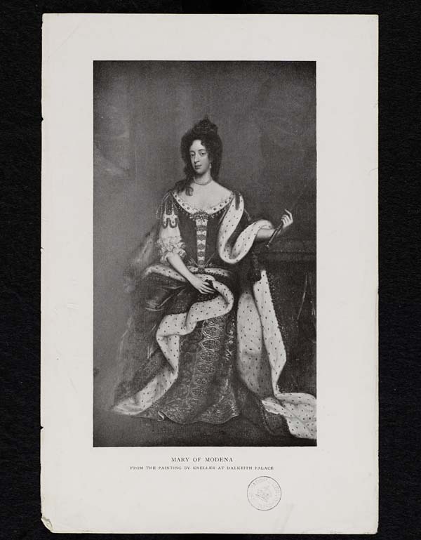 (365) Blaikie.SNPG.24.116 - Mary of Modena, from the painting by Kneller at Dalkeith Palace
