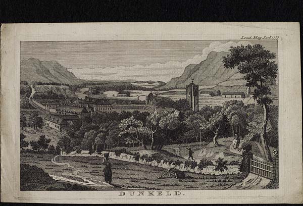 (384) Blaikie.SNPG.24.134 - Dunkeld. London Magazine, Jan. 1777