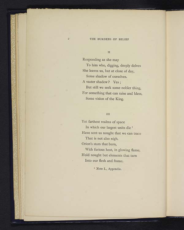 Selected pages from the Duke of Argyll's 'Burdens of Belief', 1894 - Hall.286.e