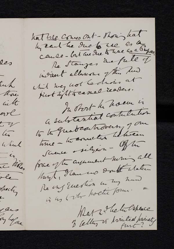 Letter of the Duke of Argyll to John Murray, 22 February 1893 - Ms.40189 ff.26-27
