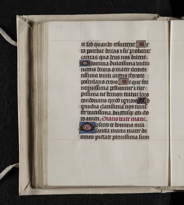 (130) folio 62 verso - Marian hymn Fortis ut mors dilectio and prayer to Mary, Obsecro te