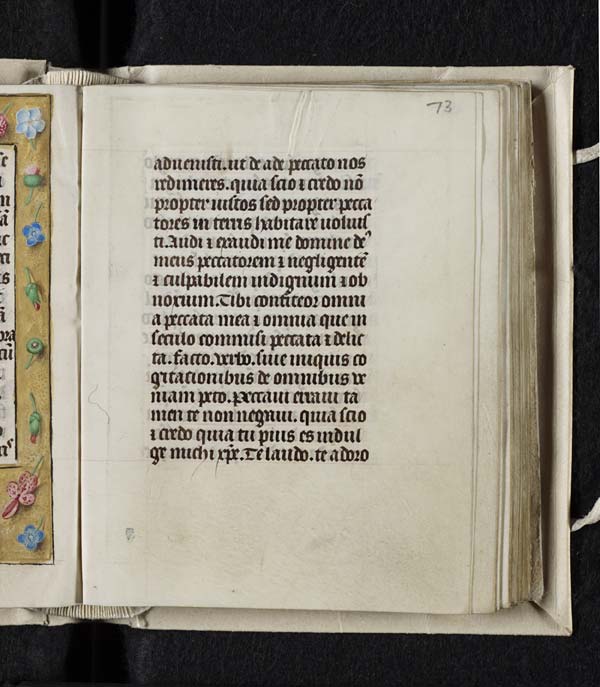 (151) folio 73 recto - Prayer to Jesus, Domine Ihesu Christe qui in hunc mundum