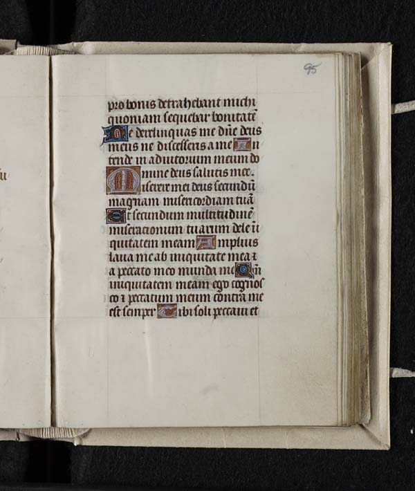 (197) folio 95 recto - Penitential Psalms