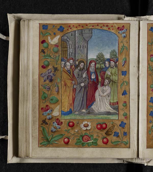 (230) folio 111 verso - Full-page miniature of the Raising of Lazarus