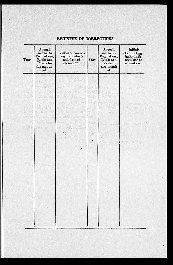 (7) Register of corrections - 