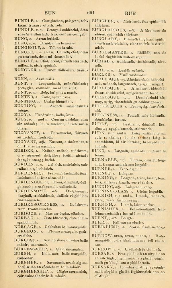 (665) - Blair Collection > Dictionary Of The Gaelic Language - Early ...