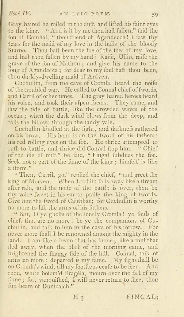 (73) - Ossian Collection > Poems of Ossian, the son of Fingal - Early ...