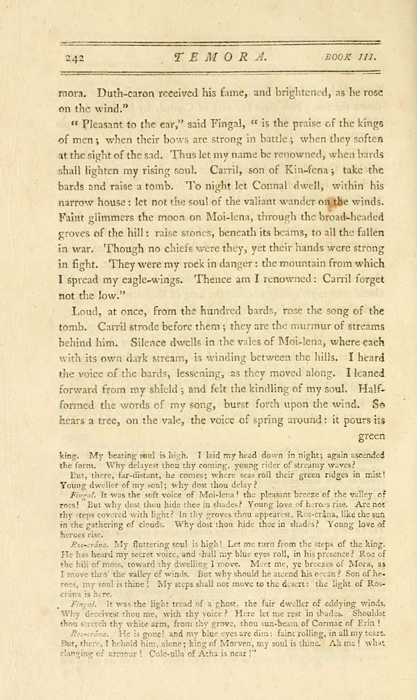 (250) - Ossian Collection > Poems Of Ossian, The Son Of Fingal - Early 