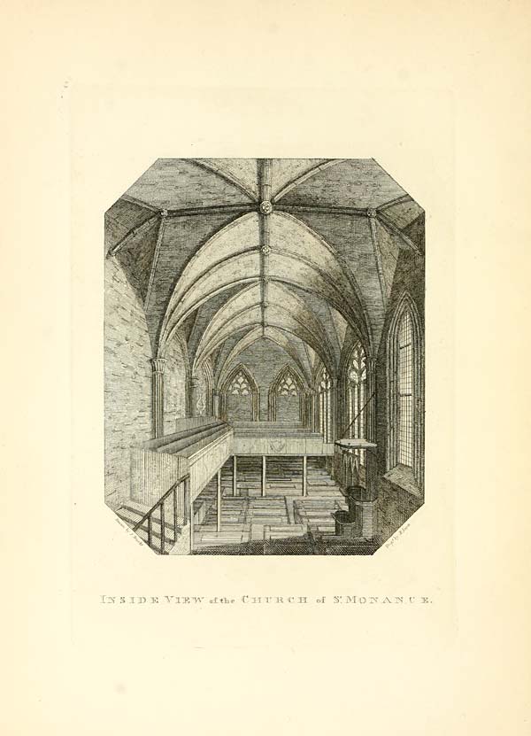 (230) Illustrated plate - Inside view of the Church of St. Monance