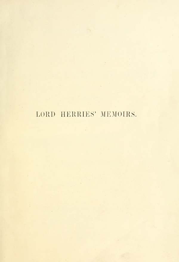 (7) Half title page - Lord Herries memoirs