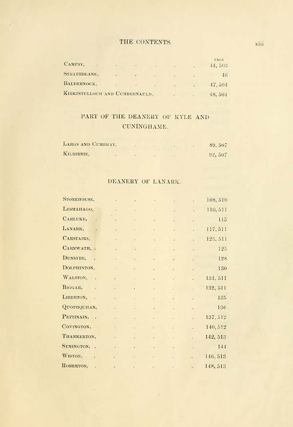 (19) Page xiii Bannatyne Club > Origines parochiales Scotiae > Volume