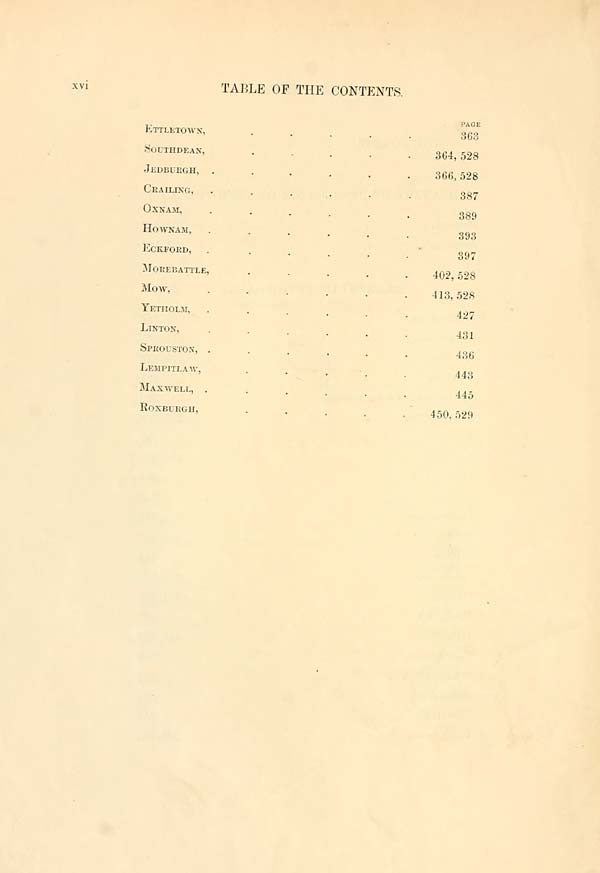 (22) Page xvi Bannatyne Club > Origines parochiales Scotiae > Volume