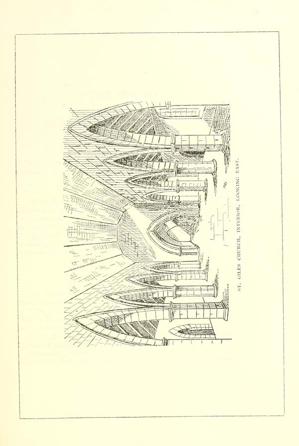 (393) Illustrated plate - St. Giles Church interior, east