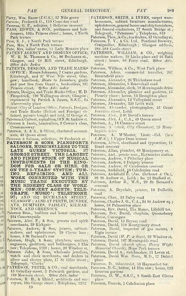(345) Towns > Edinburgh > 18461975 Post Office Edinburgh and Leith directory > 19031904