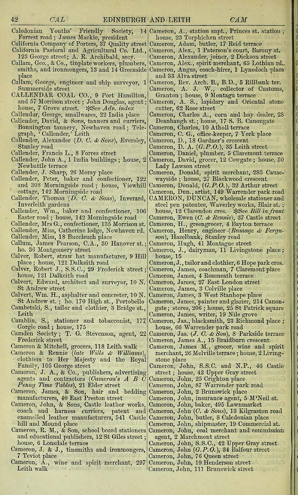 (98) Towns > Edinburgh > 18461975 Post Office Edinburgh and Leith directory > 18911892