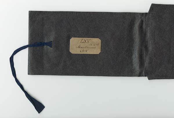 (1) Front of leather wrapper outside - 