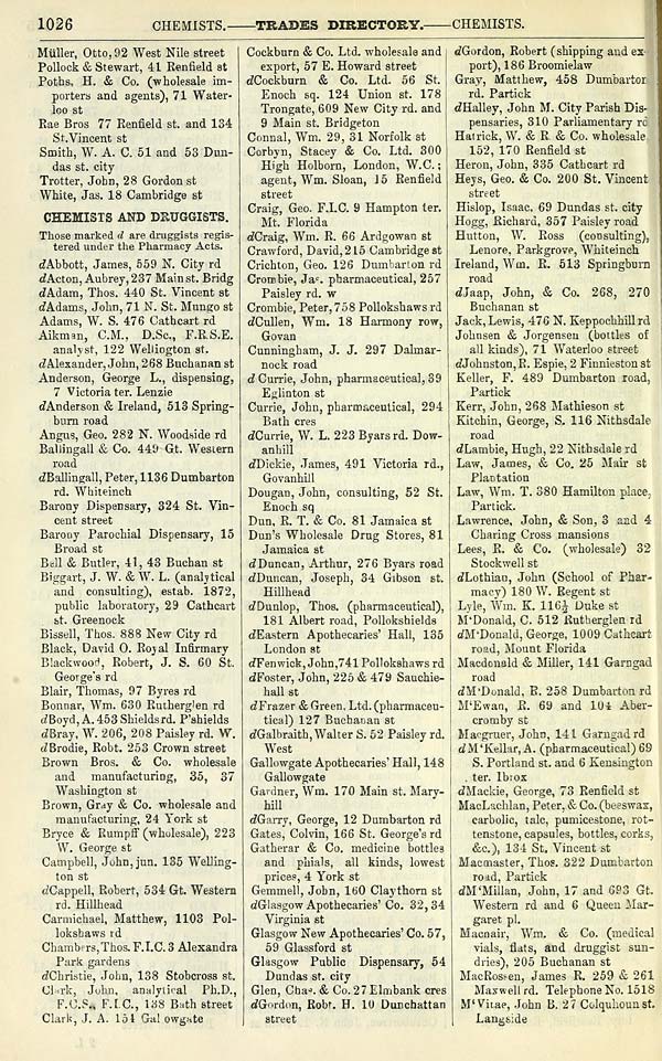 546) - Towns > Glasgow > 1828-1912 - Post-Office annual Glasgow directory >  1906-1907 - Scottish Directories - National Library of Scotland