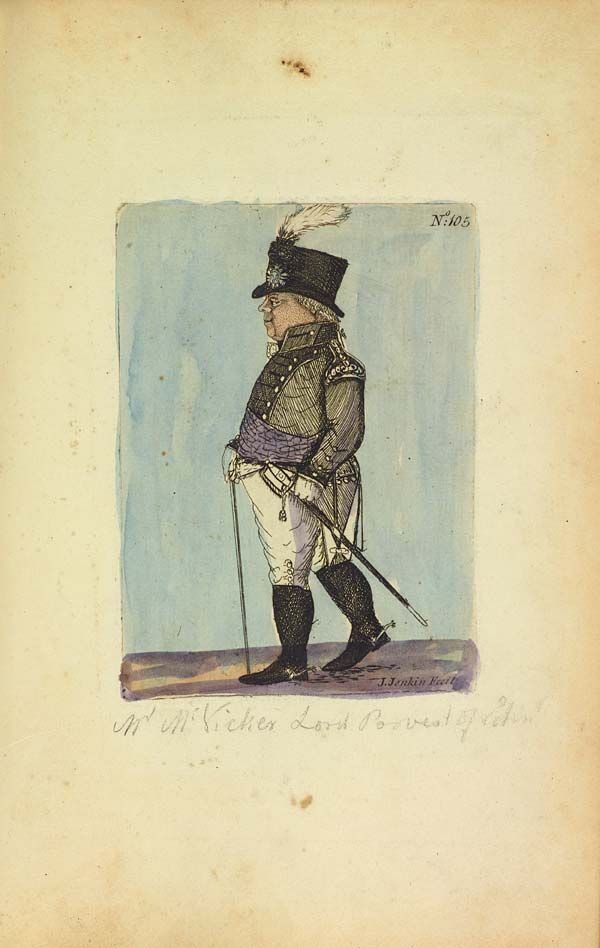 (105) No. 105 - Mr McVicar, Lord Provost of Edinburgh (hand-coloured)