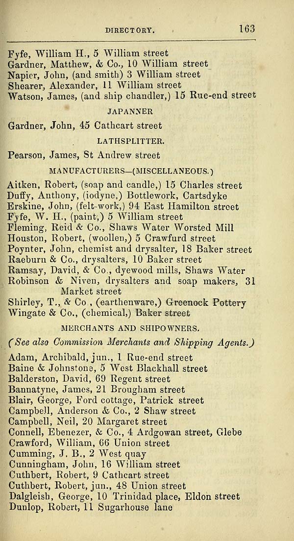 (179) Towns > Greenock > 18471912 Postoffice Greenock directory