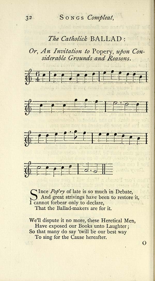 (44) Page 32 - Catholick ballad, or, An invitation to popery