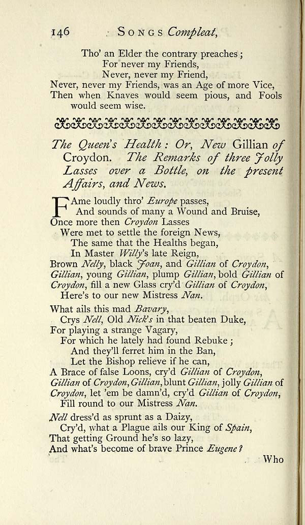 (164) Page 146 - Queen's health, or, New Gillian of Croydon