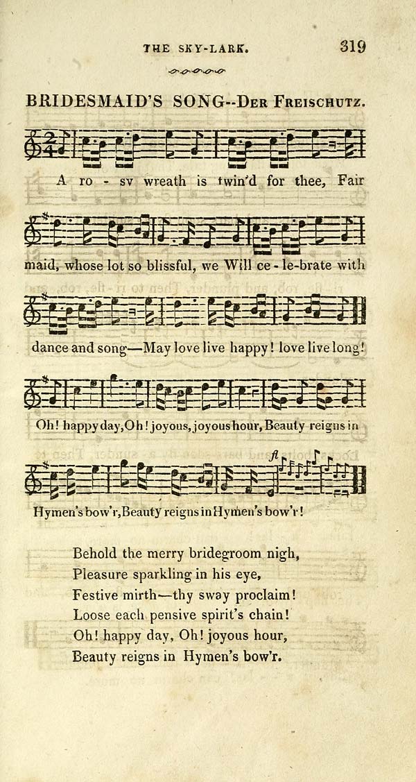 (329) Page 319 - Bridesmaid's song