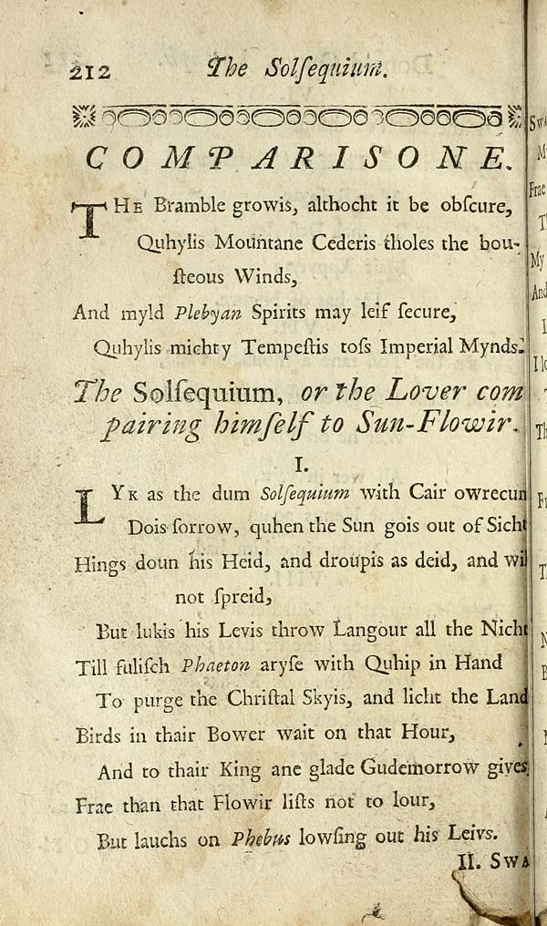 (214) Page 212 - Solsequium, or The lover comparing himself to sun-flowir