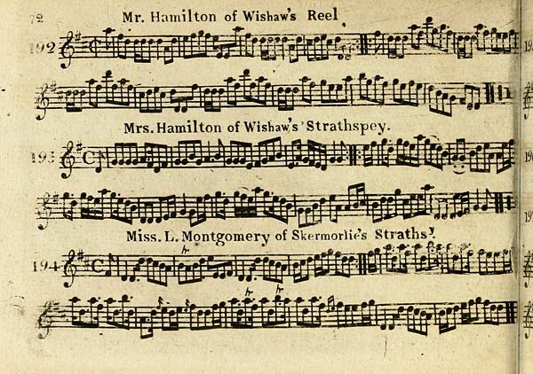 (74) Page 72 - Mr Hamilton of Wishaw's reel