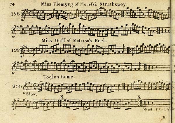 (76) Page 74 - Miss Flemyng of Moness's strathspey