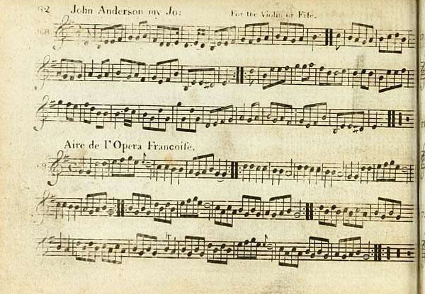 (64) Page 62 - John Anderson my Joe, for violin or fife