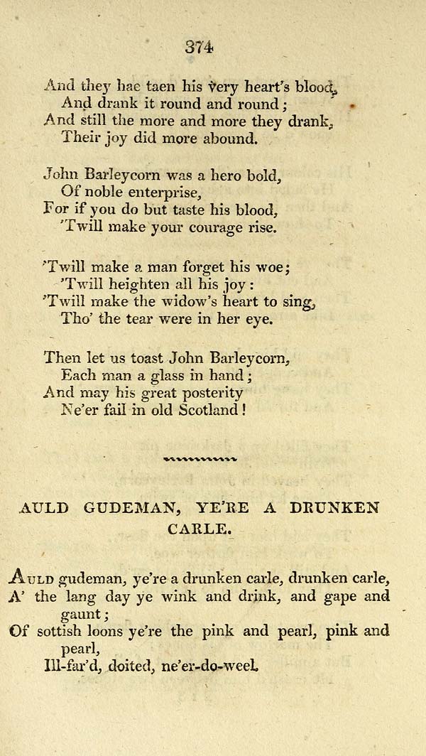 (396) Page 374 - Auld gudeman, ye're a drunken carle