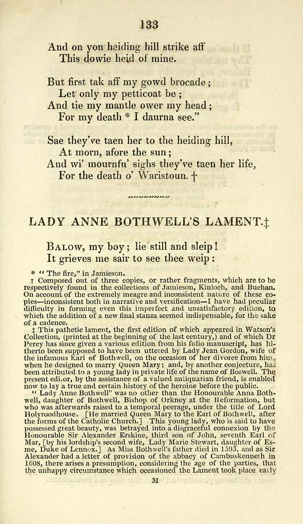 (157) Page 133 - Lady Anne Bothwell's lament