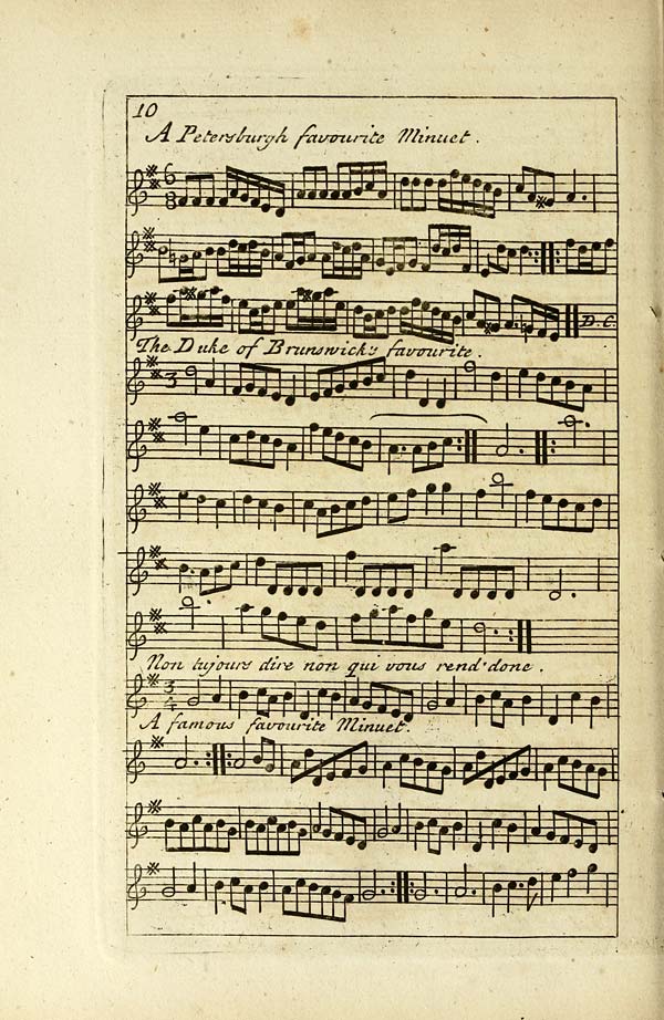 (166) Page 10 - Petersburgh favourite minuet