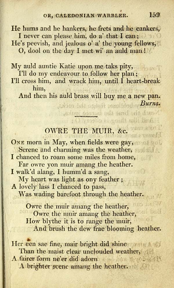 (171) Page 159 - Owre the muir, &c