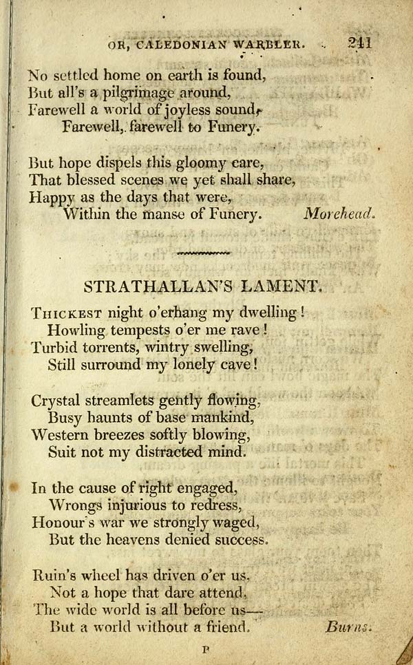 (255) Page 241 - Strathallan's lament