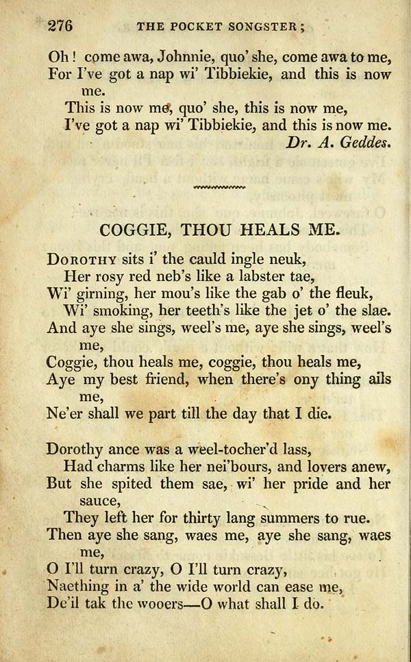 (290) Page 276 - Coggie, thou heals me