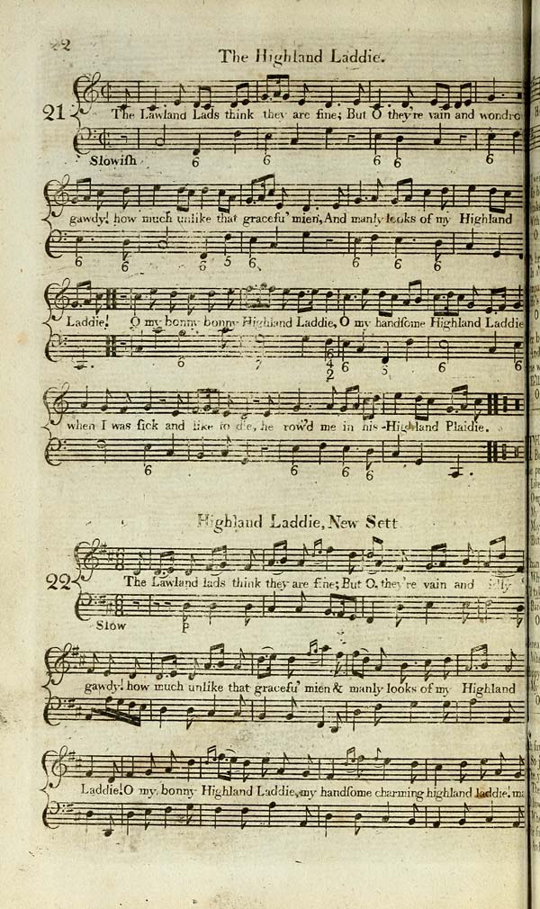 (34) Page 22 - Highland laddie - Glen Collection of printed music ...