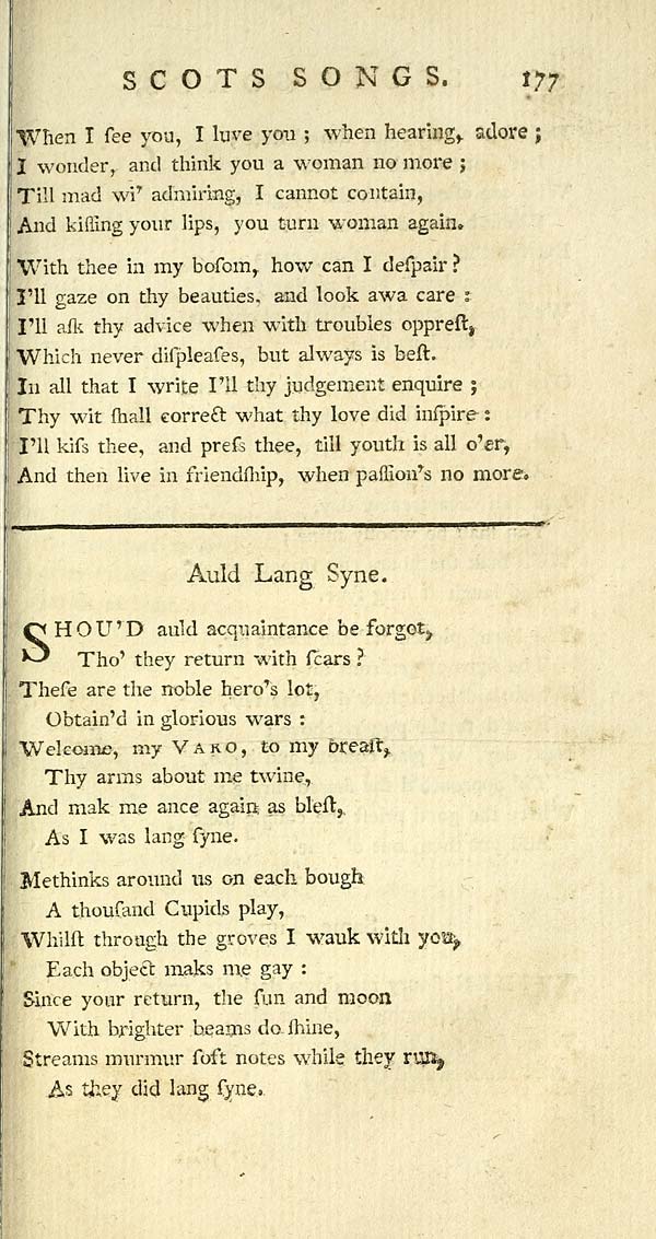 (195) Page 177 - Auld lang syne - Glen Collection of printed music ...